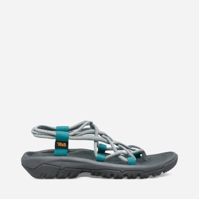 Teva Hurricane XLT Infinity - Women's Teva Hiking Sandals - Deep Grey / Turquoise Blue | India (YELB